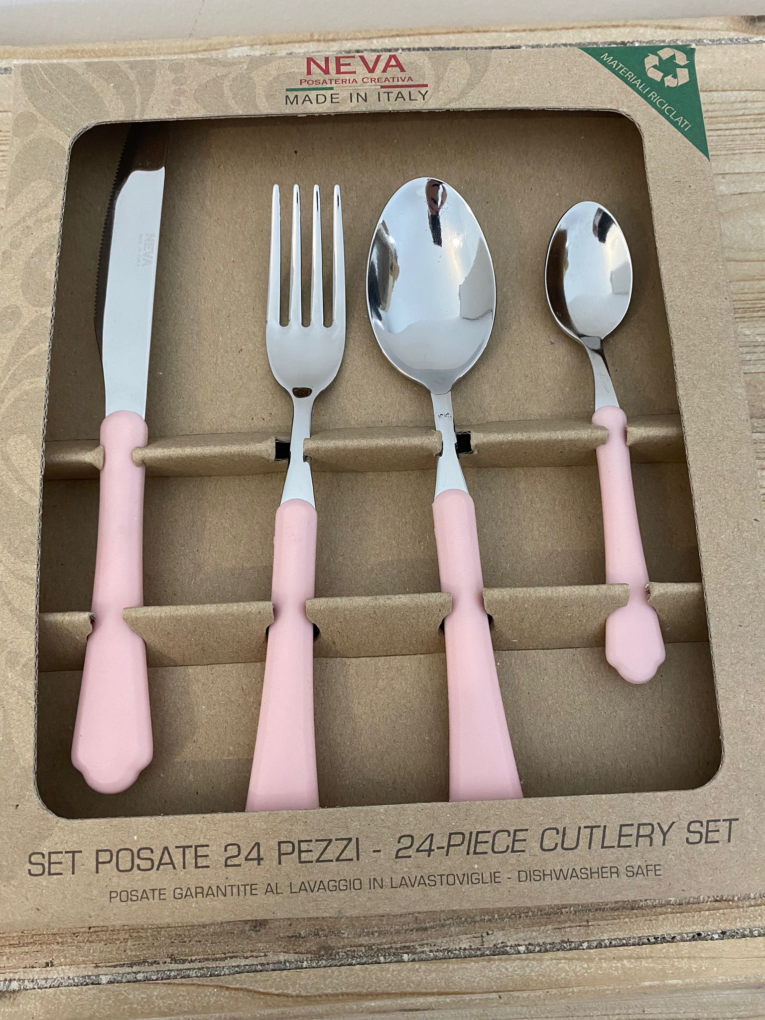 Set 24 Pezzi Posate-rosa-neva Posate